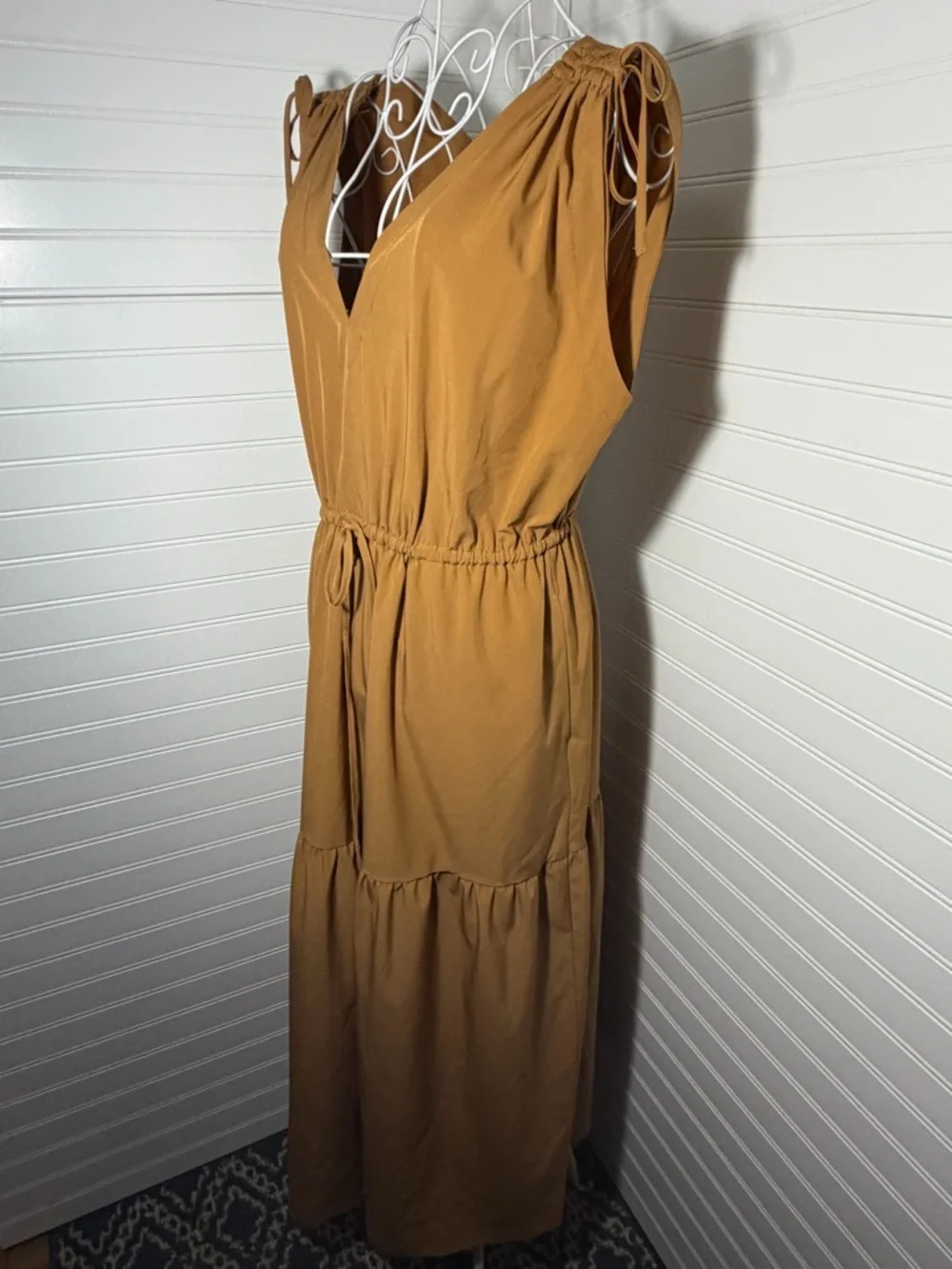 Calvin Klein Deep Tan Maxi Dress - Picture 5 of 11